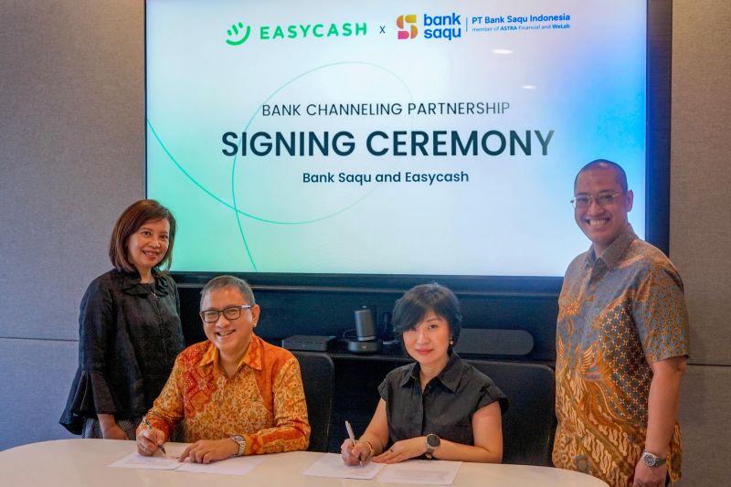 Easycash dan Bank Saqu Bersinergi Memperluas Akses Kredit Solopreneur